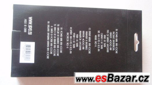 Externí baterie nabíječka PowerBank 4000mAh pro mobil, nová