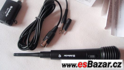 Bezdrátový karaoke mikrofon wireless 3m kabel 6,5 jack nové
