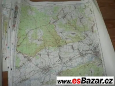 STARÉ VOJENSKÉ MAPY MĚST - CCA 25 RŮZNÝCH