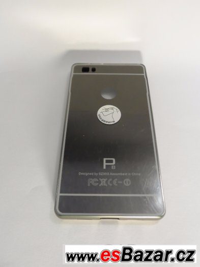 Huawei P8 Lite pouzdro barva tmavě stříbrná materiál rámeček