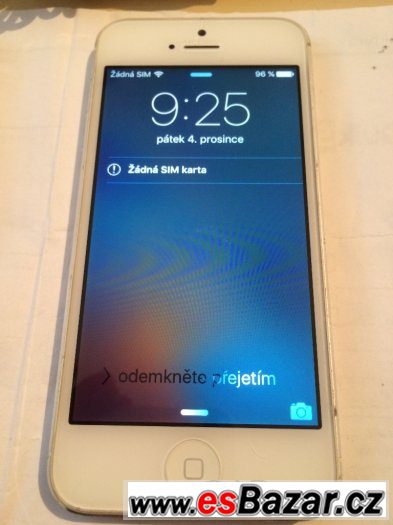 Prodám Apple Iphone 5 white, 100% funkční,32GB