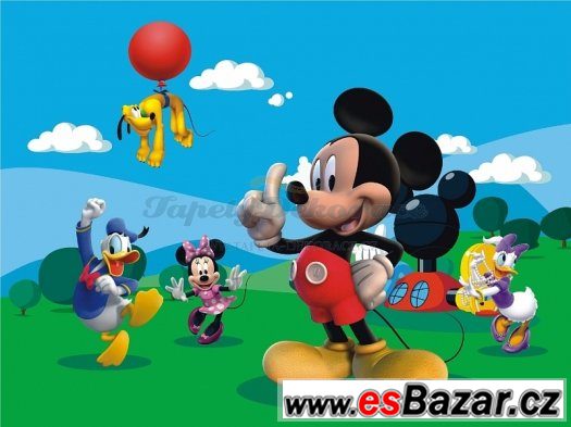 Prodám NOVOU fototapetu - 4dílná Disney Mickey mouse 360x270