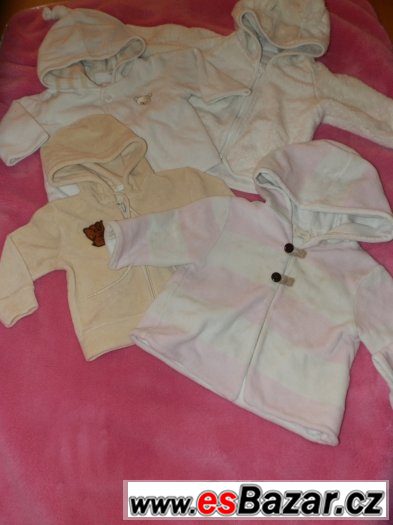 Prodám mikinky,kabátky vel.0-3M - doprava ZDARMA Prodám mikinky,kabátky vel.0-3M - doprava ZDARMA