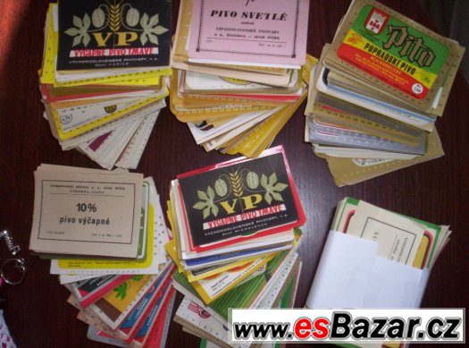 sbírka pivních etiket Slovensko + přebytky celkem 12000ks sbírka pivních etiket Slovensko + přebytky celkem 12000ks