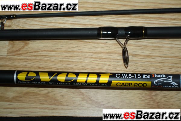 Kaprové pruty 3,60 , 2,75 Lb Nové nepoužité! Kaprové pruty 3,60 , 2,75 Lb Nové nepoužité!