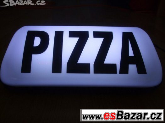 Transparent PIZZA, magnetický, 12V, Bílá barva