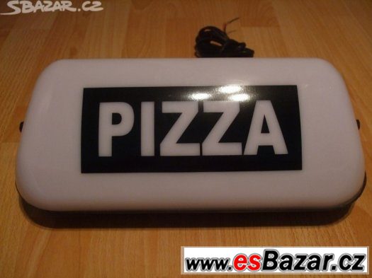 Transparent PIZZA, magnetický, 12V, Bílá barva