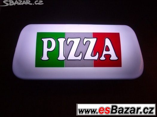 Transparent PIZZA ITALIA , magnetický, 12V , barva bílá