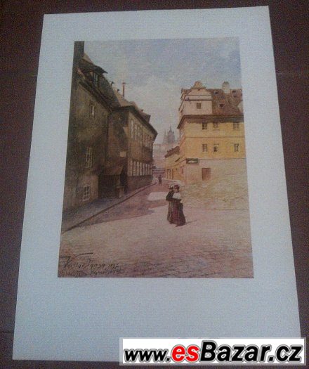 Stará Praha v akvarelech Václava Jansy