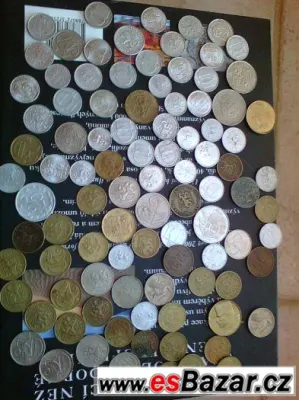 Krásné mince 20století, 100ks., jen za 890kč