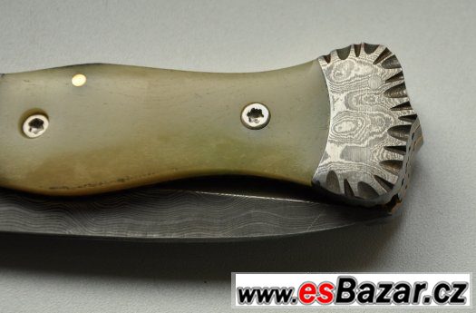 nůž z damaškové ocele - překrásný sběratelský kousek