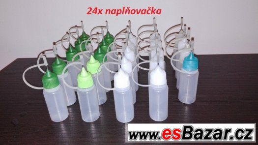 E-cigareta + náhradní díly, Liquid náplň 1135ml za 2,-Kč/1ml