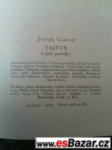 Tajfun a jiné povídky, Josef Conrad Tajfun a jiné povídky, Josef Conrad