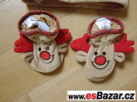 Prodej - sobí zpívající čepička s papučkami+bundička se svet Prodej - sobí zpívající čepička s papučkami+bundička se svet