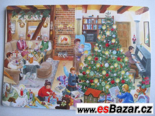 Dětská obrázková kniha Co se děje o Vánocích