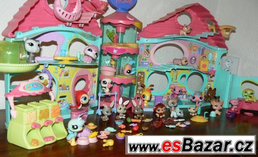 LPS, Littlest pet shop domek se zvířátky a doplňky