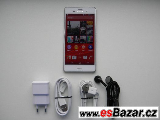 SONY XPERIA Z3 16GB White - ZÁRUKA - PĚKNÝ STAV