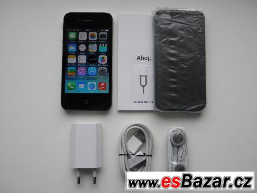 APPLE iPhone 4 16GB Black + příslušenství - ZÁRUKA