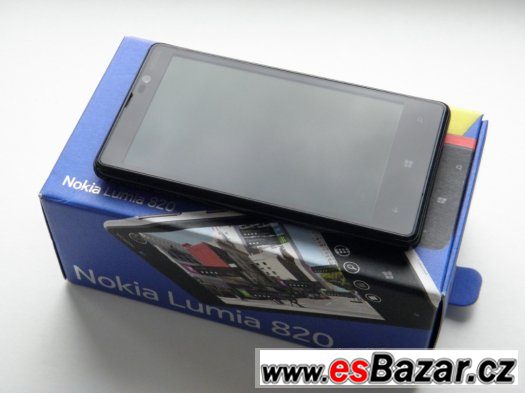 NOKIA Lumia 820 8GB Black - KOMPLETNÍ - ZÁRUKA