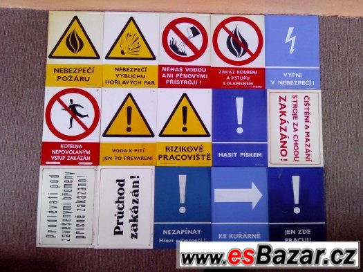 cedule bezpečnostní plast smalt papir umakart plech koupim cedule bezpečnostní plast smalt papir umakart plech koupim