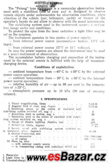 Ruský DALEKOHLED se STABILIZACÍ obrazu GYROSKOPEM