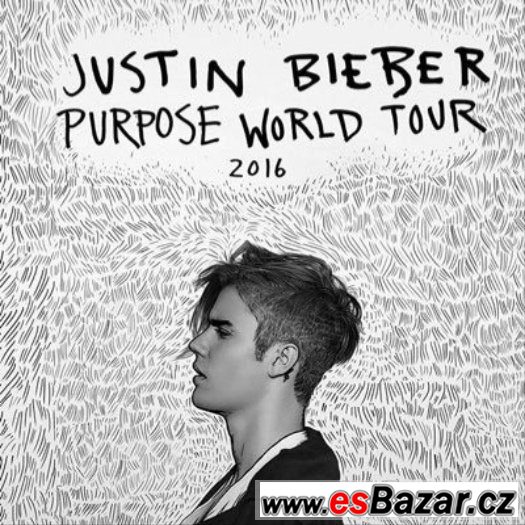 JUSTIN BIEBER -  vstupenky na koncert 12.11.2016