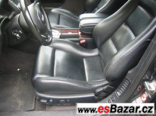 AUDI A8,S8 D2 - sedačky RECARO černá kůže 2002