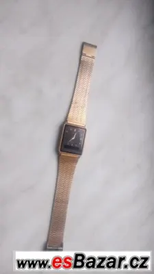 casio zlaté hodinky analogové i digitální v jednom funkční