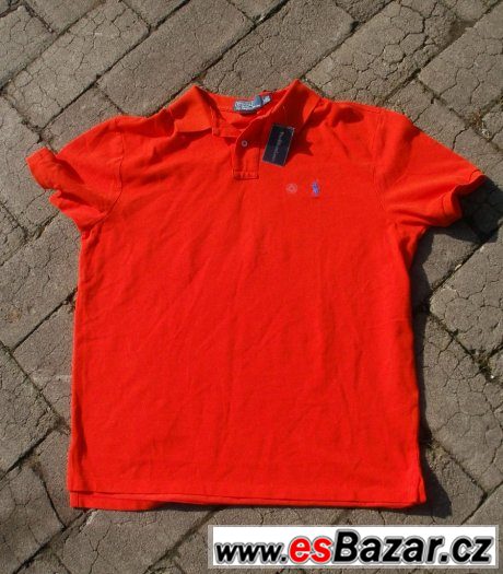 ralph lauren triko polotriko oranžové nové s mílečkem pánské ralph lauren triko polotriko oranžové nové s mílečkem pánské