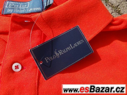 ralph lauren triko polotriko oranžové nové s mílečkem pánské