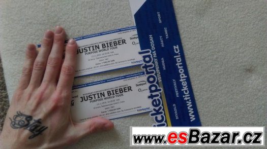 Justin Bieber, Purpose World Tour. Dva lístky za 4000