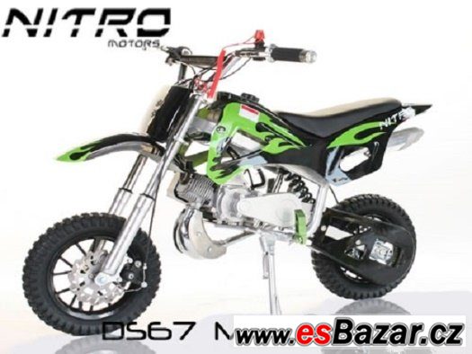 Minicross 3 zelený 49ccm pro děti, nový, zabalený