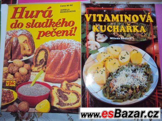 Kuchařky, kuchařské sešity s recepty a kniha Trvalky