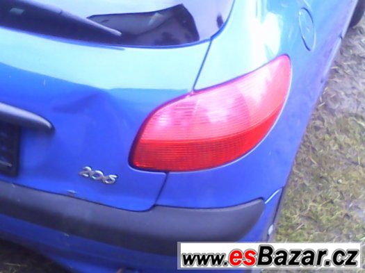 Peugeot 206 zadní světla