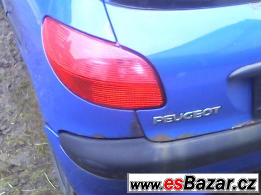 Peugeot 206 zadní světla