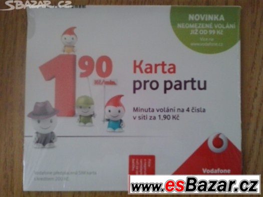 Sim karta Vodafone - pro partu