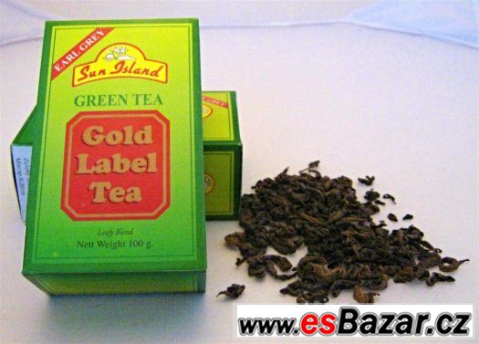 Zelený listový čaj s příchutí Earl Grey