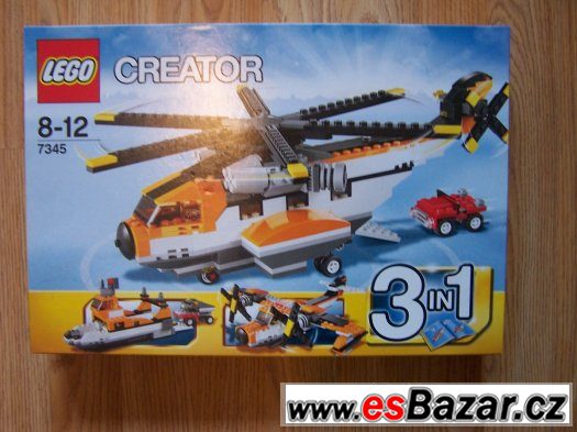 Lego 7345 3 v jednom loď vrtulnik letadlo