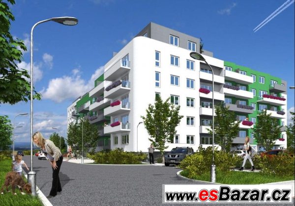 Nový byt 2+kk o ploše 52.85 m2, s terasou 9.46 m2,