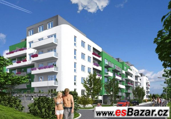 Nový byt 2+kk o ploše 52.85 m2, s terasou 9.46 m2,