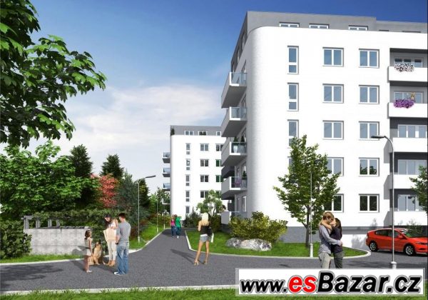 Nový byt 2+kk o ploše 52.85 m2, s terasou 9.46 m2,