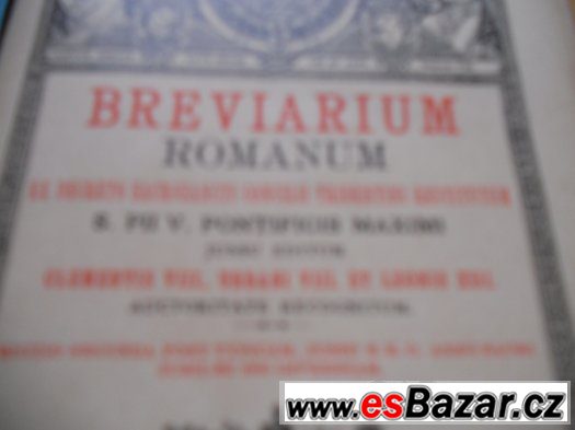 Prodám Breviarium  z roku 1905