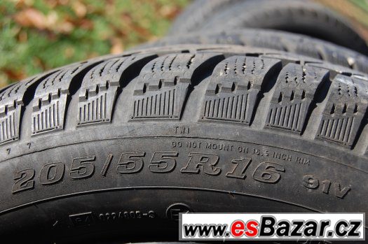 Celoroční 205/55R16 DUNLOP, 2ks, vzorek 6-7mm, záruka