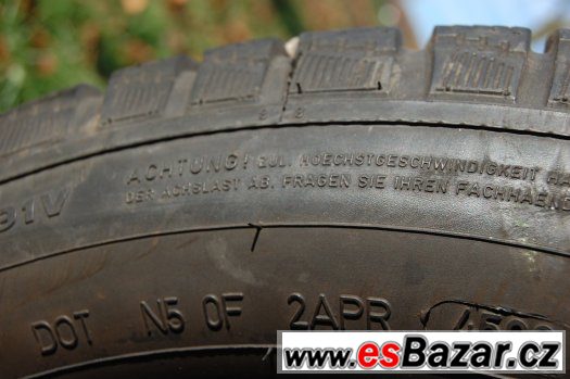 Celoroční 205/55R16 DUNLOP, 2ks, vzorek 6-7mm, záruka Celoroční 205/55R16 DUNLOP, 2ks, vzorek 6-7mm, záruka