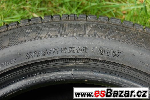 205/55R16 BRIDGESTONE Turanza ER30, 91W, 2ks, nové, nejeté