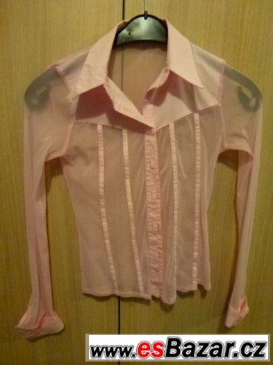 Dámská růžová košile halenka