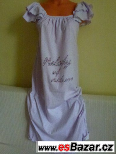 Romantická fialková košilka; šaty, pyžamo