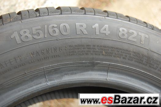 185/60R14 CONTINENTAL, 4ks, nové nejeté, záruka