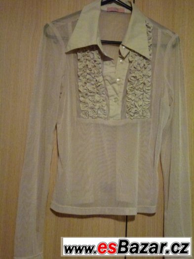 Dámská béžová (tělová) košile, halenka