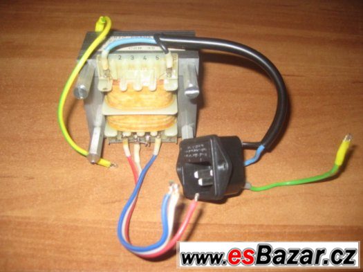 Trafo 2x15,5V 1,5A včetně příslušenství